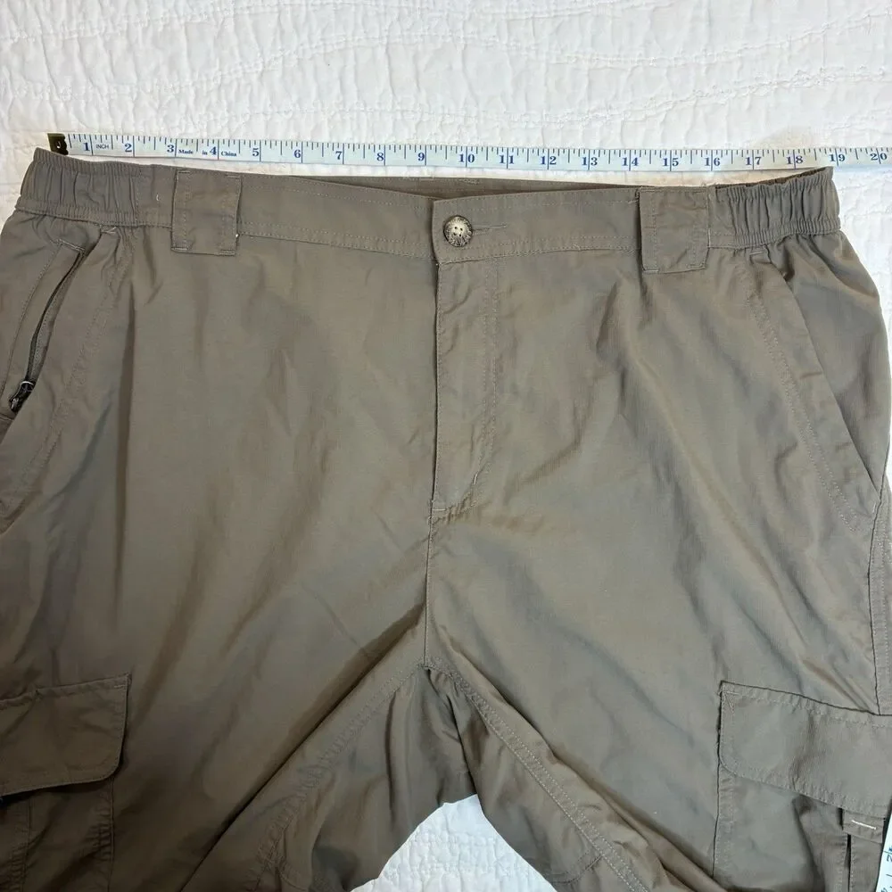 Columbia Titanium cargo pants Sz XL packable hiking zip pockets performance gorp